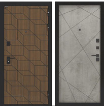 Входная металлическая дверь Бункер ХИТ BN-03 (Ларче орех / Бетон серый, ФЛ-291)
