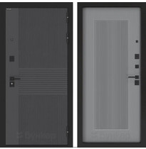 Входная металлическая дверь Бункер ХИТ BN-05 (Лофт графит / Серый софт рельеф, Амстрод)
