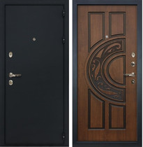 Входная металлическая дверь Лекс Рим Голден патина черная (панель №27)
