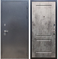Входная металлическая дверь Рекс 11 ФЛ-117 (Антик серебро / Бетон тёмный)