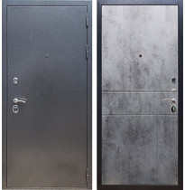 Входная металлическая дверь Рекс 11 ФЛ-290 (Антик серебро / Бетон тёмный)