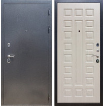 Входная металлическая дверь Рекс 11 ФЛ-183 (Антик серебро / Дуб белёный)