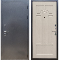 Входная металлическая дверь Рекс 11 ФЛ-58 (Антик серебро / Белёный дуб)