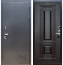 Входная металлическая дверь Рекс 11 ФЛ-14 ФЛ-2 (Антик серебро / Венге)