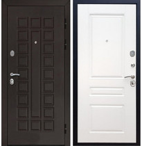 Входная металлическая дверь Йошкар-Ола Senator (Венге / Белый силк сноу ФЛ-243)