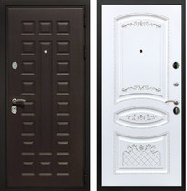 Входная металлическая дверь Рекс Премиум 3К ФЛ-316 (Венге / Белая патина Серебро)