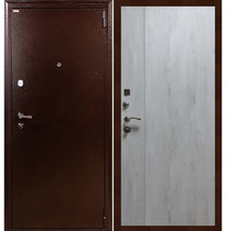 Входная металлическая дверь Лекс 1А Дуб тревис серый (панель №73)