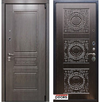 Входная металлическая дверь Рекс Премиум S Д-18 (Лиственница серая / Венге)