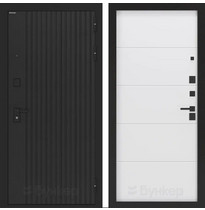 Входная металлическая дверь Бункер ХИТ BN-06 (Лофт графит / Белый софт, панель ФЛ-649)