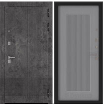 Входная металлическая дверь Бункер BN-08 (Марморино темный / Серый софт рельеф, панель Амстрод)