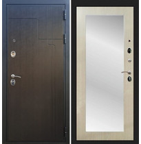 Входная металлическая дверь Рекс Премиум 246 с Зеркалом Пастораль (Венге / Дуб белёный)